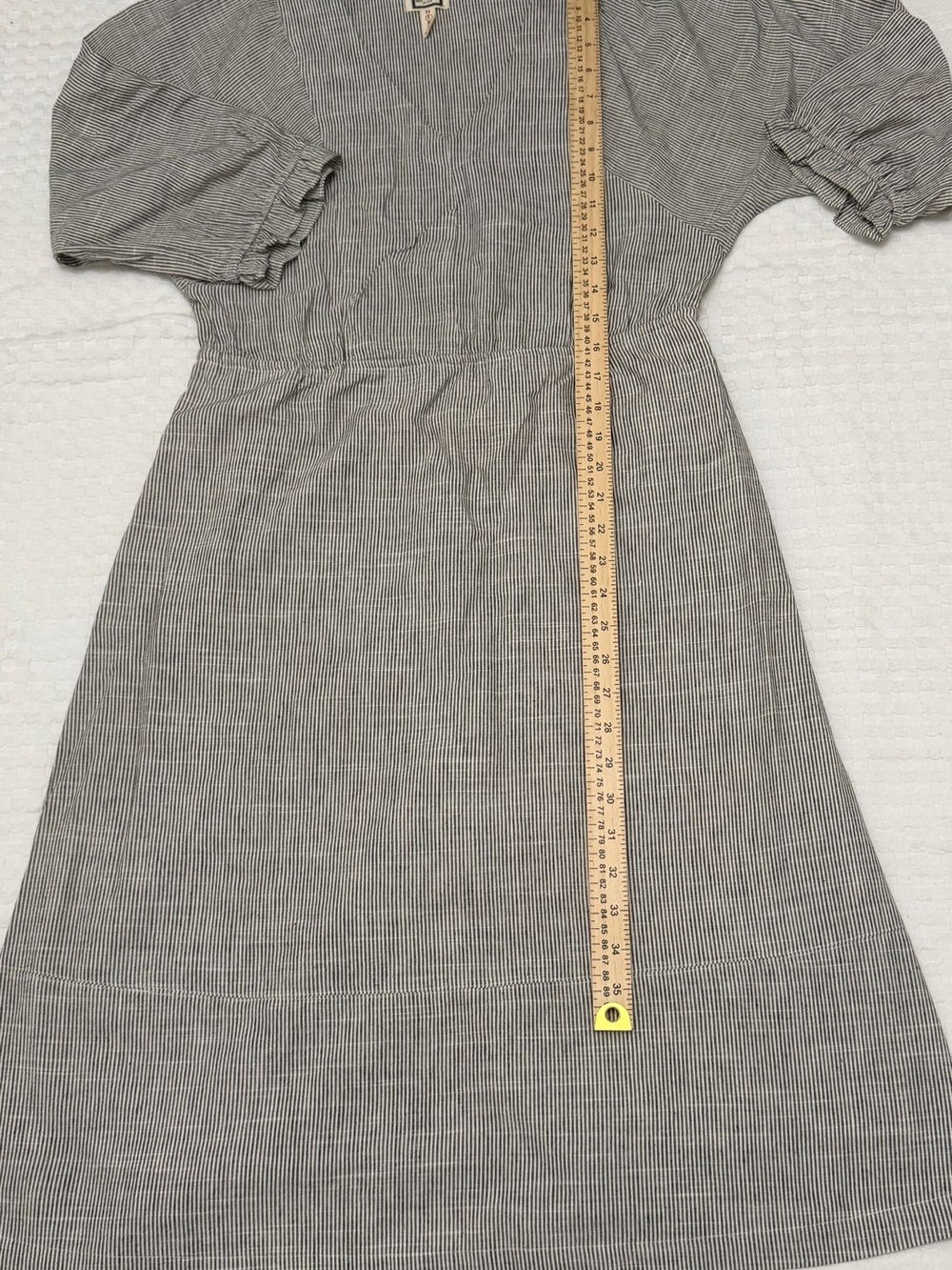 Mo:Vint New York Linen Blend Cottagecore Midi Dress Size Small - Picture 7 of 7